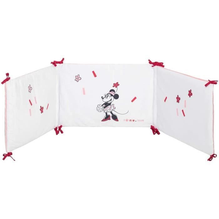 DISNEY Tour de lit Minnie confettis - 40 x 180 cm - Lacet velours 100% polyester - Photo n°1