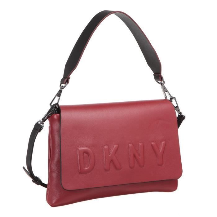 DKNY Logo sac a Bandouliere R461540602 DEBOSSED Noir Femme - Photo n°1