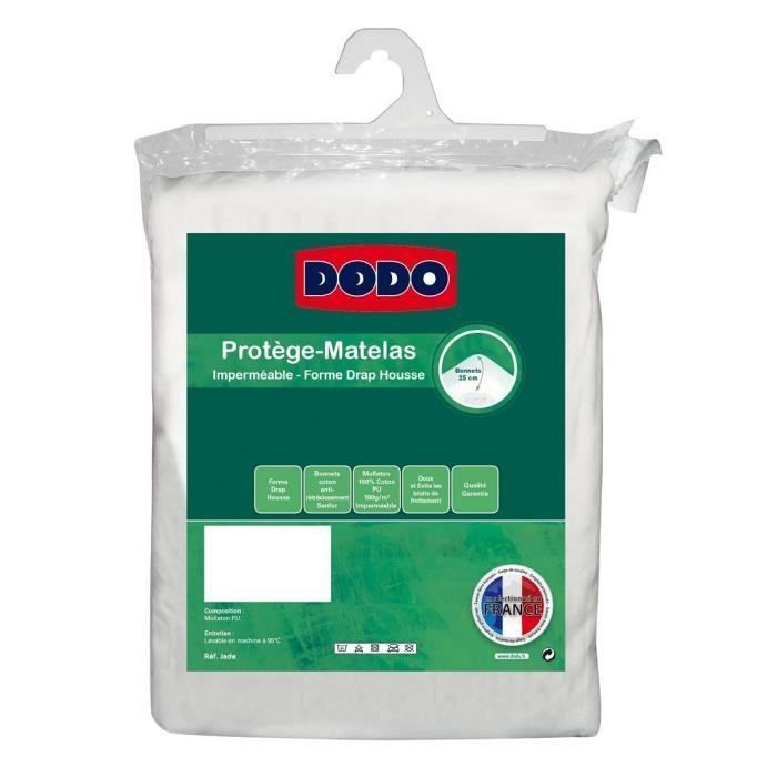 DODO Protege-matelas Alese imperméable Jade 160x200 cm - Photo n°1