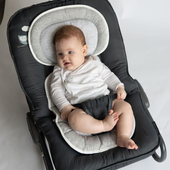 Domiva Cale bébé BODY PAD 3D - 32,5 x 65 cm - Coton/Polyester - Gris - Photo n°2