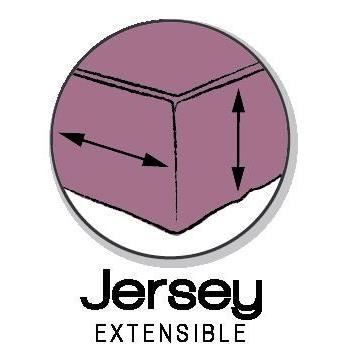 Drap Housse 160X200 2 personnes Jersey uni violet JERSEY - Photo n°2
