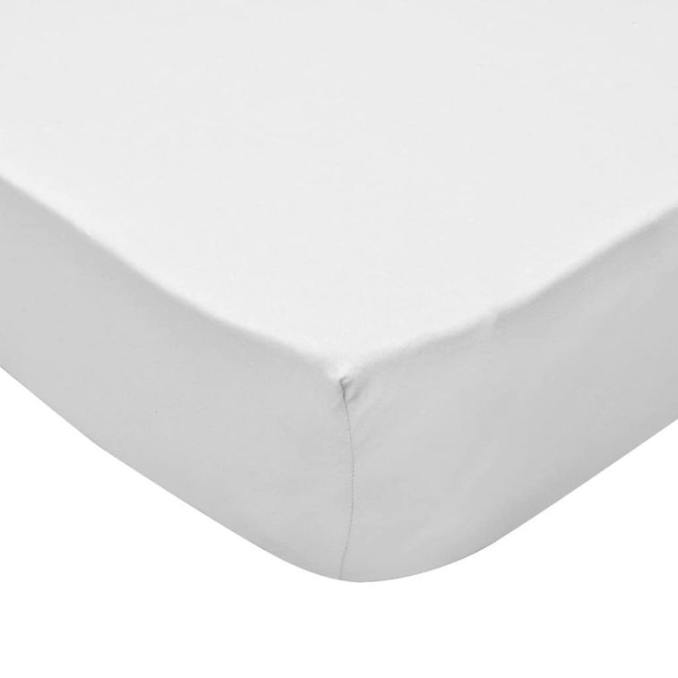 Drap-housse pour berceaux 4 pcs Jersey de coton 40x80 cm Blanc - Photo n°4