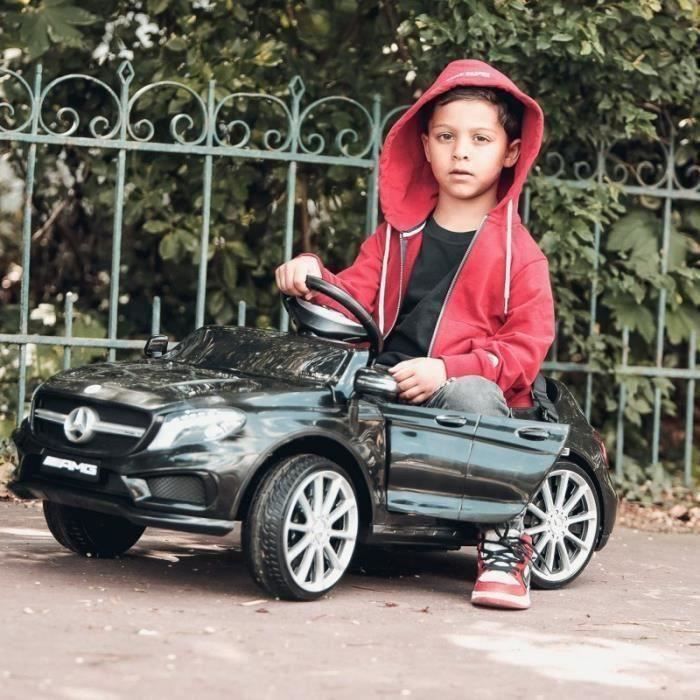 E-ROAD Mercedes GLA AMG - Noir peinture métalisée - 12V avec télécommande parentale - Photo n°4