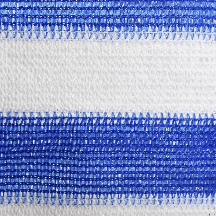 Écran de balcon Bleu et blanc 90x600 cm PEHD - Photo n°3