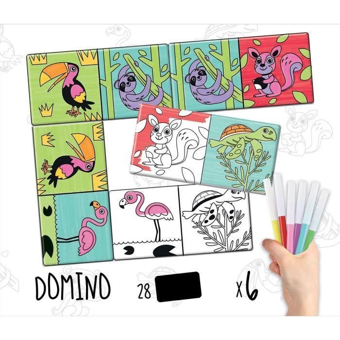 EDUCA - malette domino des animaux a colorier - Photo n°2