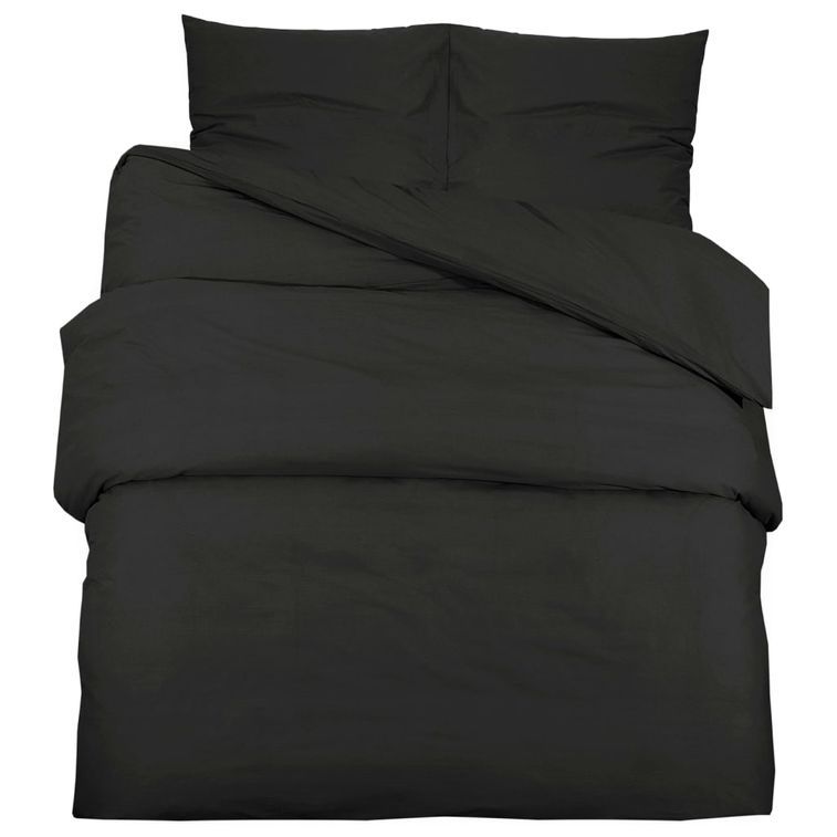 Housse De Couette Empereur Ambiance – Noir Coton égyptien 200 Fils – Luxe