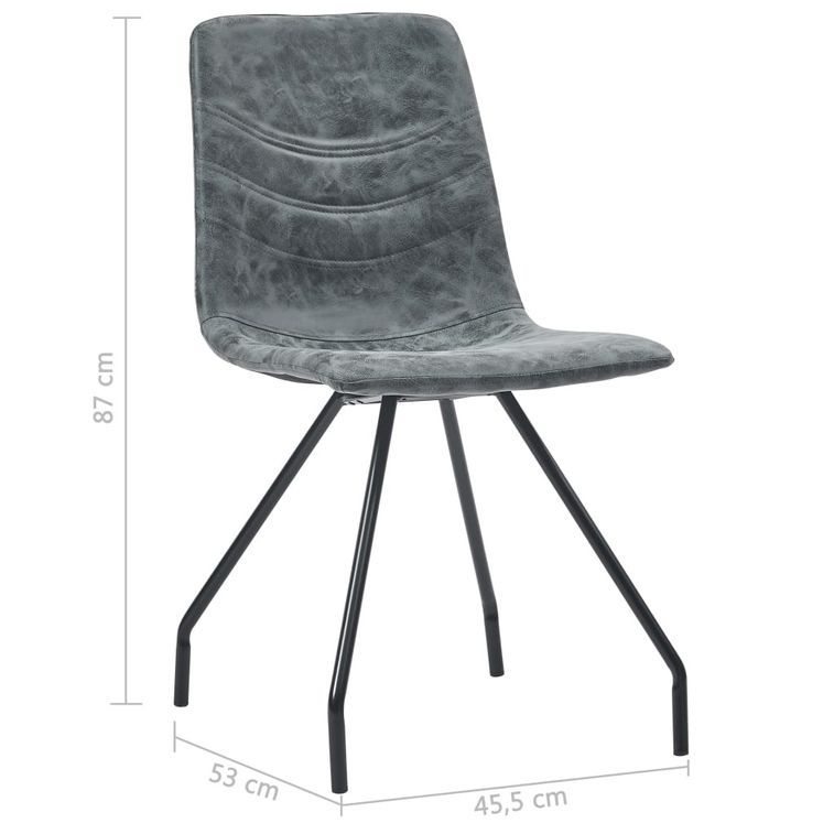 Ensemble table blanche marbré 200 cm et 8 chaises simili cuir noir Vista - Photo n°7