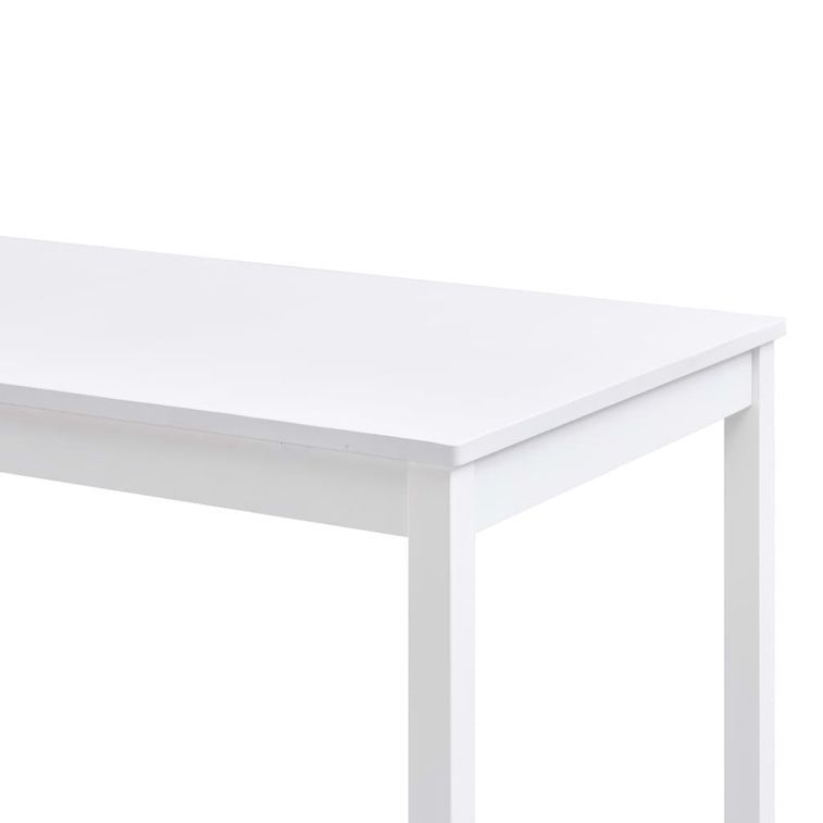 Ensemble table et 8 chaises pin massif blanc Kampia - Photo n°8