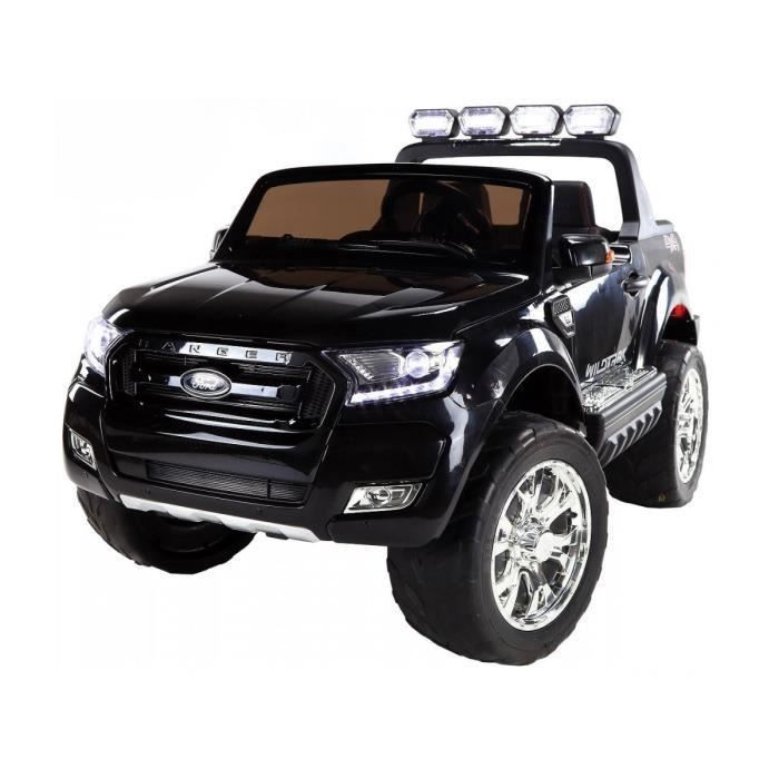 EROAD - Ford Ranger Noir - 2 places - 12V - Roues gomme - MP3 - Photo n°1