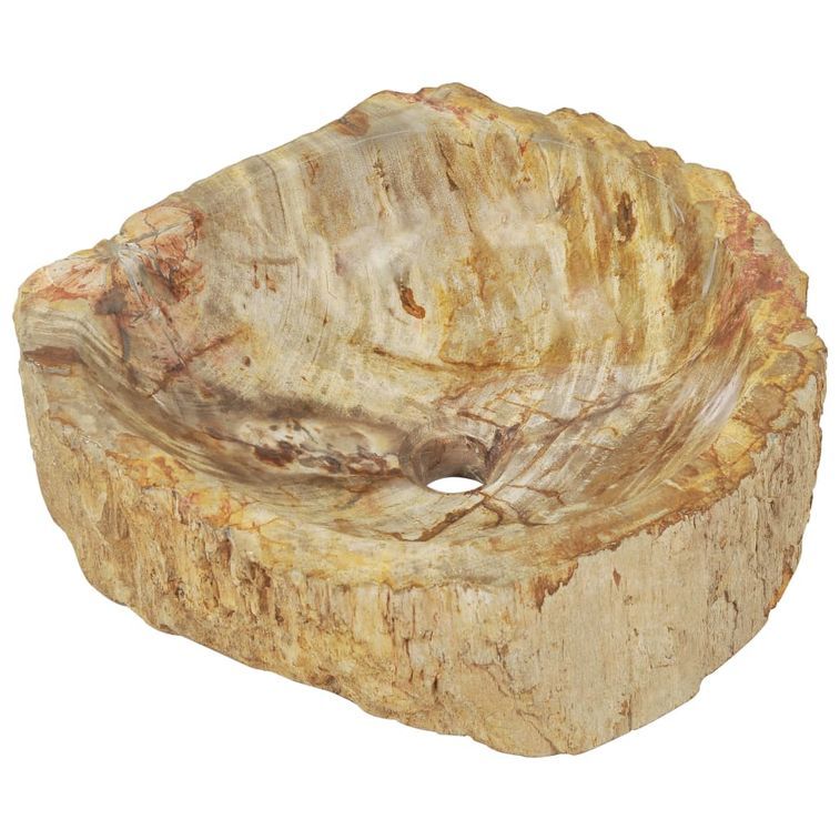 Évier 45 x 35 x 15 cm Pierre fossile Crème - Photo n°10