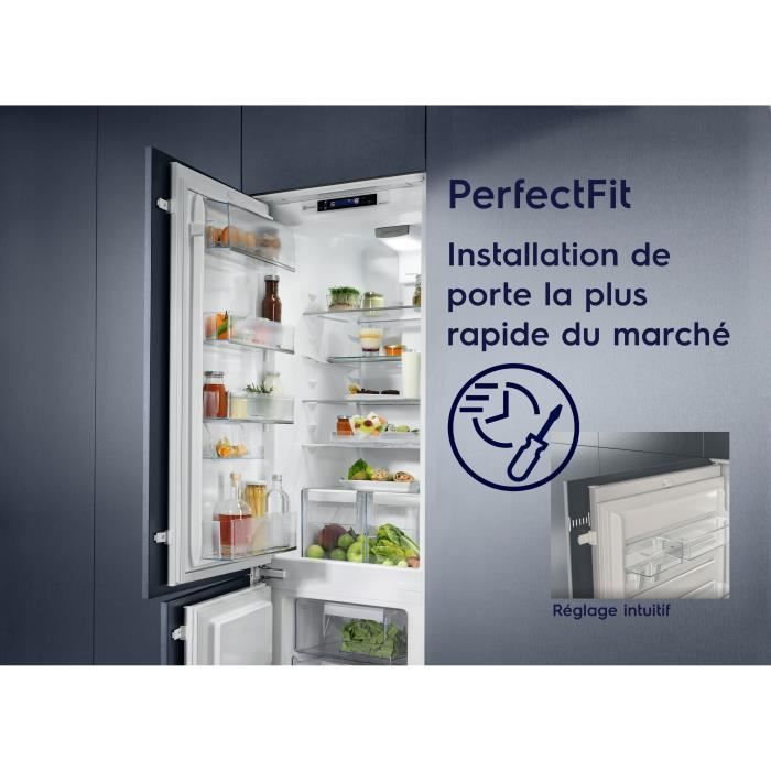 FAURE FEAN12FS1 - Réfrigérateur 1 Porte Encastrable - 187L (173 + 14) - Froid Statique- L 56 x H 122.5 cm - Fixation Glissiere - Photo n°5
