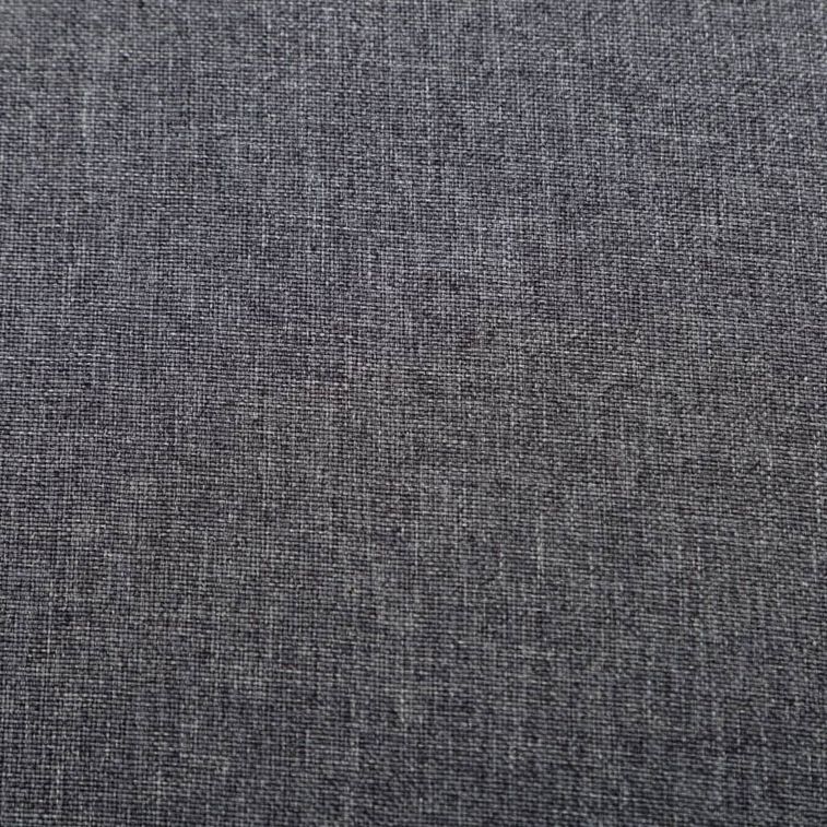 Fauteuil cabriolet tissu gris foncé avec repose pieds Kokan - Photo n°7