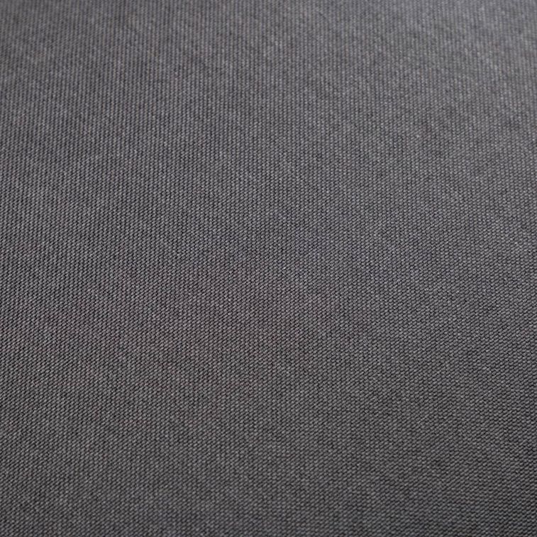 Fauteuil cabriolet tissu noir avec repose pieds Kokan - Photo n°9
