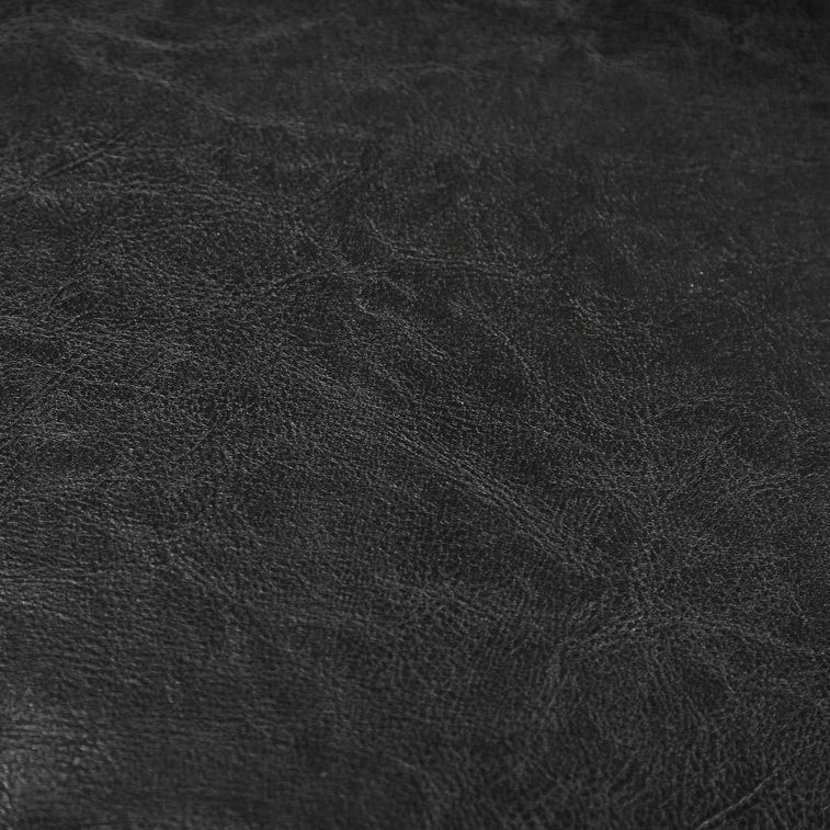 Fauteuil club avec repose pied simili cuir noir Karona - Photo n°9