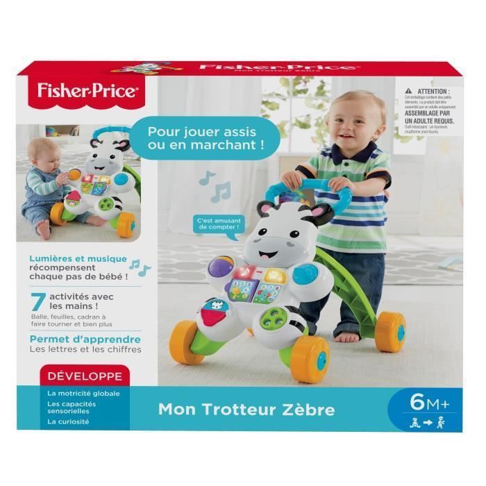FISHER-PRICE - Mon Trotteur Zebre Parlant - 6 mois et + - Photo n°5