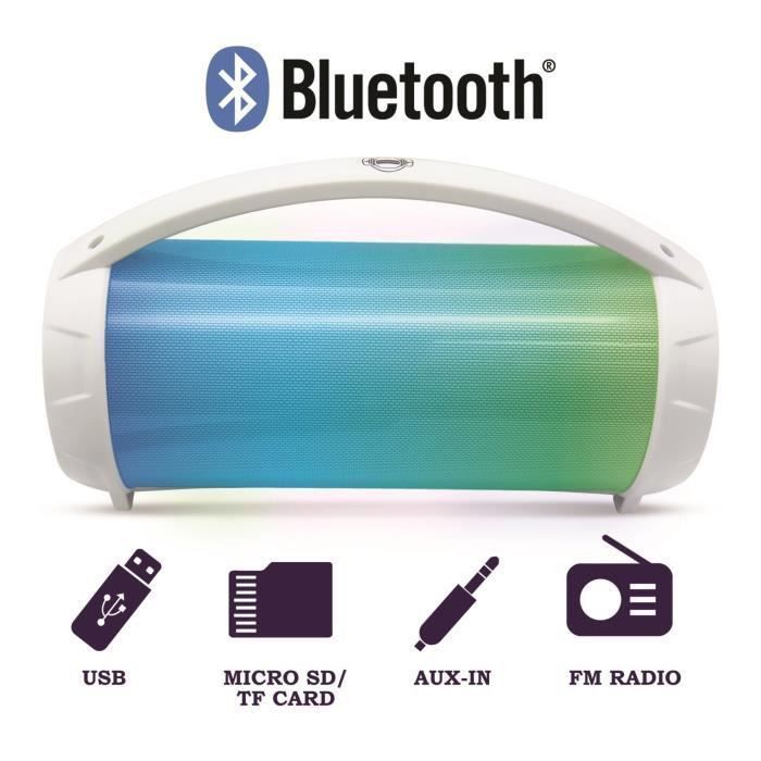 FLASHBOOM Enceinte Bluetooth portable entierement lumineuse avec micro filaire détachable iParty - LEXIBOOK - Photo n°2
