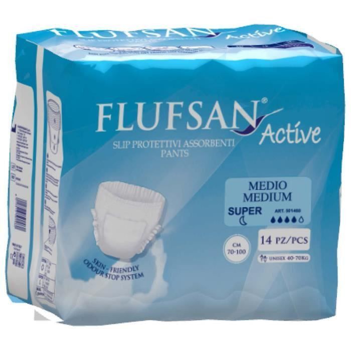 FLUFSAN Culottes absorbantes Active super pour incontinence jour x14 - Photo n°1