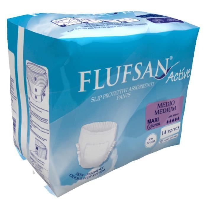FLUFSAN Culottes super absorbantes medium pour incontinence nuit x14 - Photo n°1