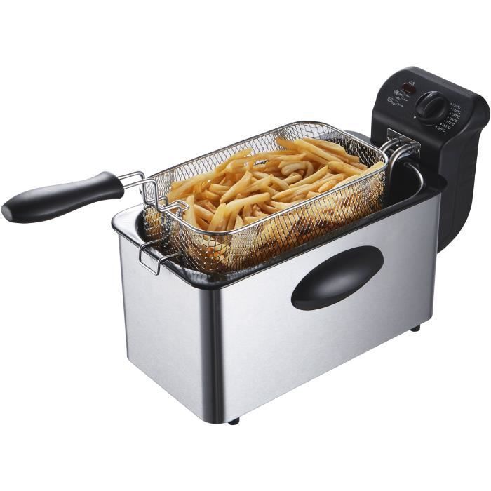 Friteuse 3 L CONTINENTAL EDISON CERFR3IN2 - 2000W - Inox - Photo n°2