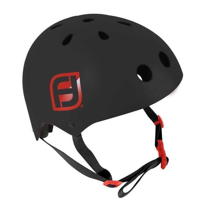 FUNBEE Skate 22 avec sac a dos + casque bol noir et rouge - Photo n°5
