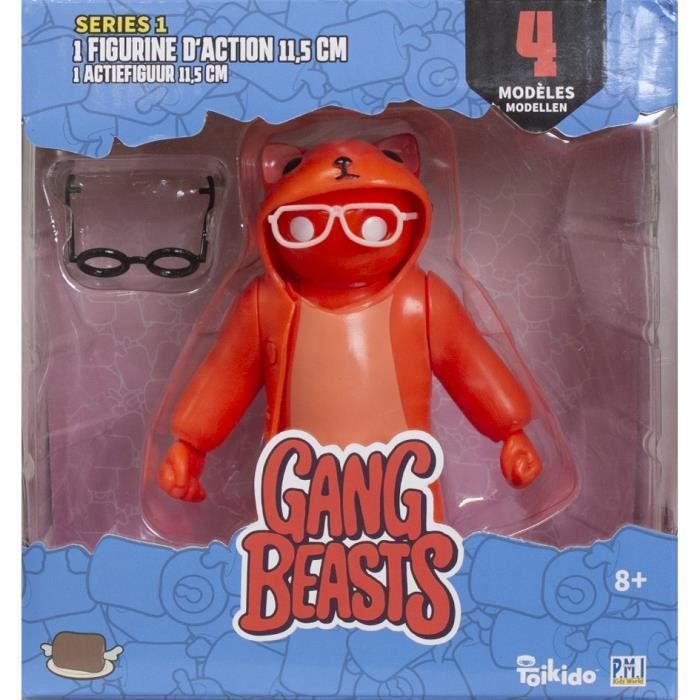 Gang Beasts - 1 Figurine Articulée de 11,5 cm - Lot #1 - Figurines de Collection - Jeux Vidéos - Lansay - Photo n°1