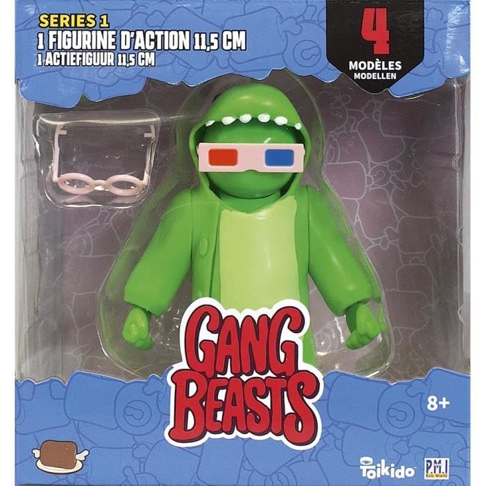 Gang Beasts - 1 Figurine Articulée de 11,5 cm - Lot #3 - Figurines de Collection - Jeux Vidéos - Lansay - Photo n°1