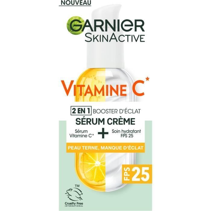 GARNIER Sérum Creme 2en1 Vitamine C Booster d'éclat - 50 ml - Photo n°1
