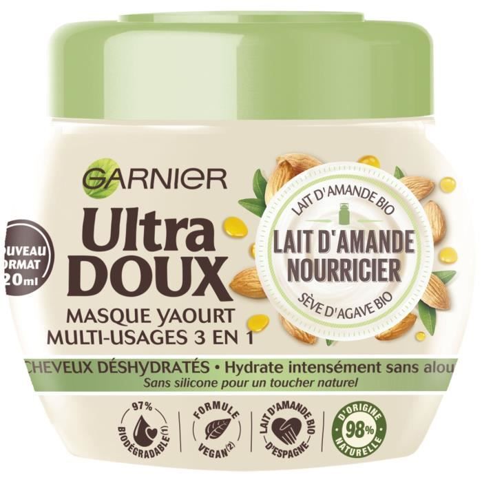 GARNIER Ultra Doux Masque Hydratant Intense Lait d'Amande Nourricier - 320 ml - Photo n°1