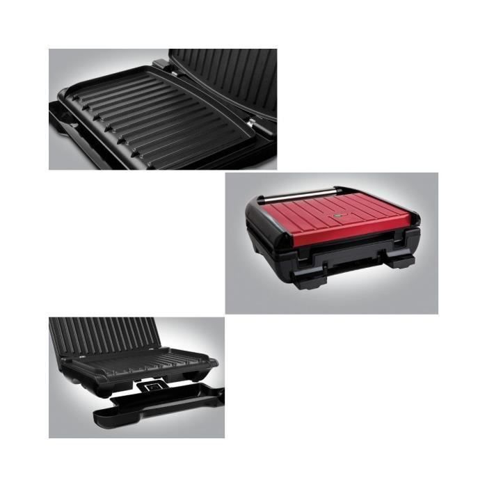 GEORGE FOREMAN Grill Family 25030-56 - 1200 W - Rouge - Photo n°2