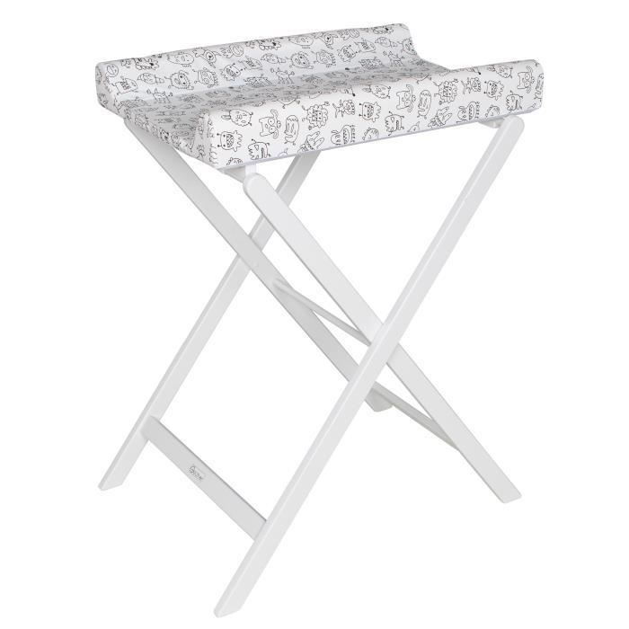 GEUTHER Table a langer pliable TRIXI blanche - Photo n°1