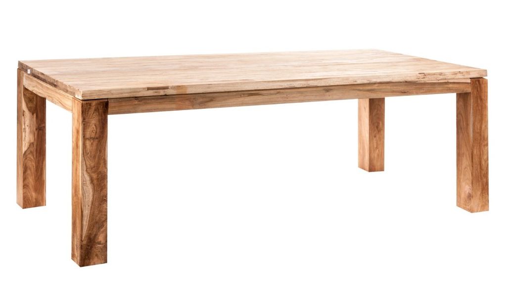 Grande table bois de teck authentique naturel Kampa 220 - Photo n°1