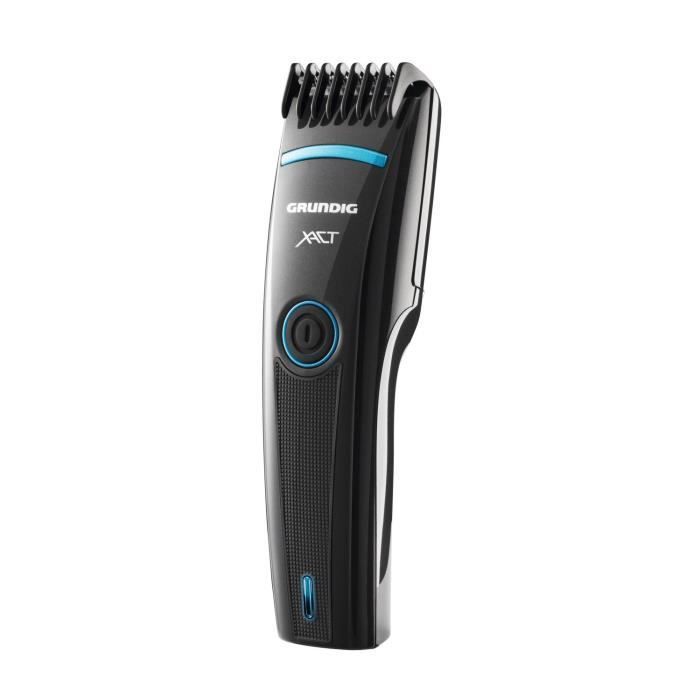 GRUNDIG MC3340 - Tondeuse Barbe & Cheveux - 21 longueurs de coupe en Inox - Autonomie 45min - Affichage LED - Noir et Bleu - Photo n°1