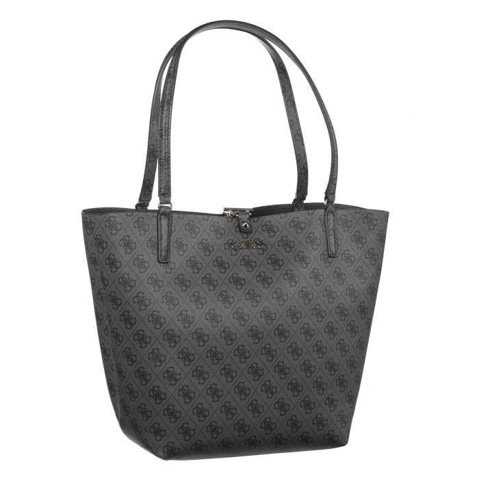 GUESS Sac a Main Alby Toggle Tote Noir Femme - Photo n°1