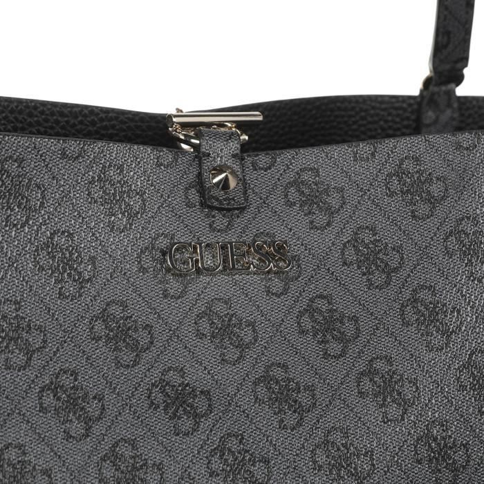 GUESS Sac a Main Alby Toggle Tote Noir Femme - Photo n°6