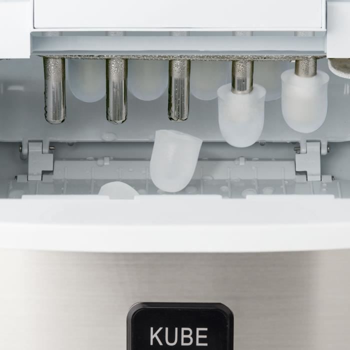 H.KoeNIG Machine a glaçons Kube - KB15 - 3,3 L - 3 tailles de glaçons - Gris - Photo n°4