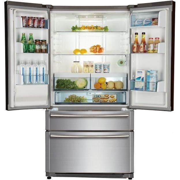 HAIER B22FSAA - Réfrigérateur multi-portes - 522L (387+135) - Froid ventilé - A+ - L 91cm x H 178cm - Silver - Photo n°2