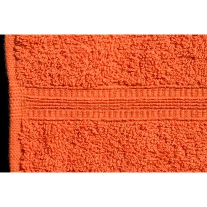 HOME LINGE PASSION Lot de deux serviettes - Orange Vintage - Photo n°3