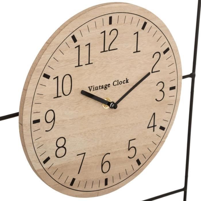 Horloge H52 Camille calendrier et plante art - Naturel clair - Photo n°1