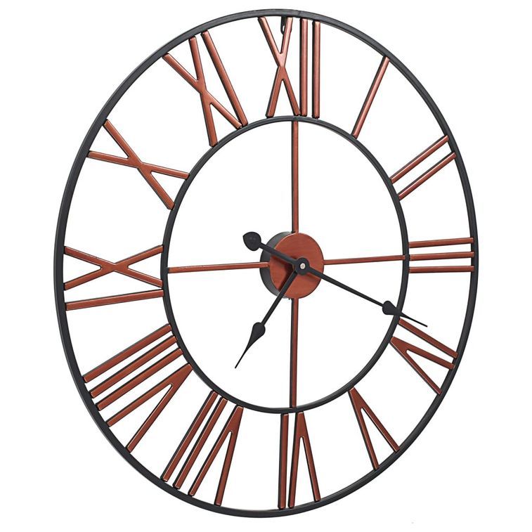 Horloge murale Métal 58 cm Rouge - Photo n°3