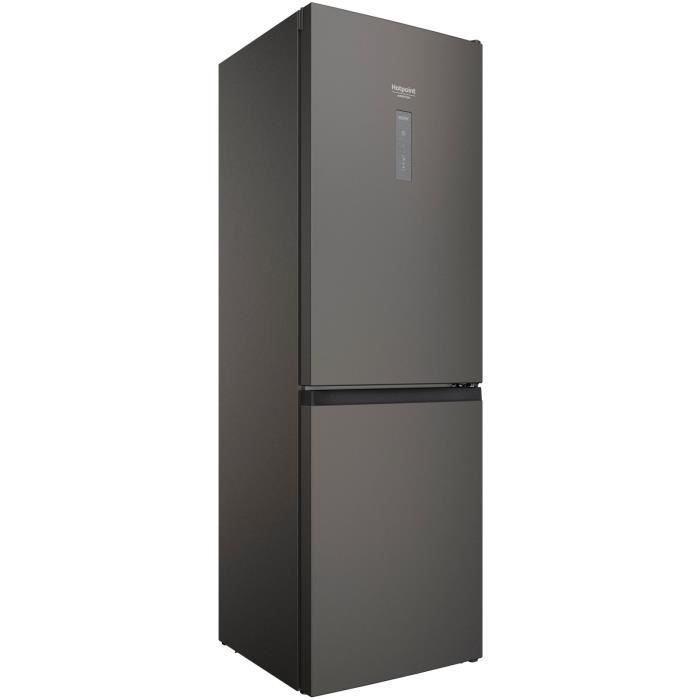 HOTPOINT HAFC8T032SK - Réfrigérateur congélateur bas 335 L(231L + 104L) - Total No Frost - L59,6cm x H191,2cm - Black Inox - Photo n°3