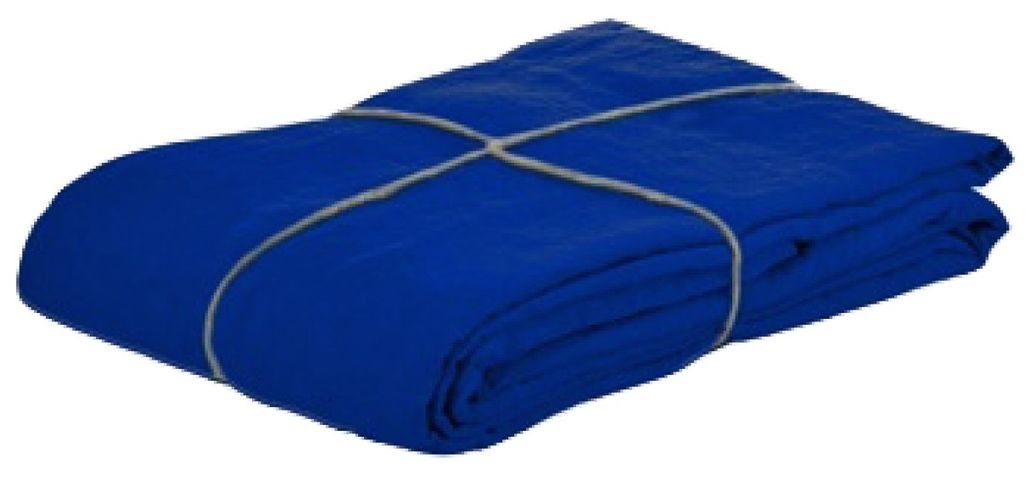 Housse de tête de lit lin lavé bleu indigo 160 - Photo n°3