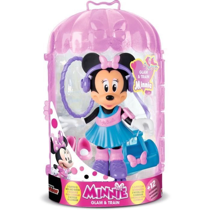 Jouet Minnie Fashionista Fitness Disney IMC Toys figurine à habiller Gym Fun