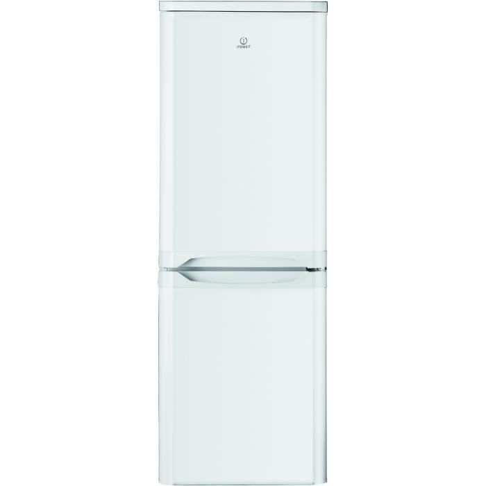INDESIT NCAA55 - Réfrigérateur congélateur bas - 217L (150+67) - Froid statique - A+ - L 55cm x H 157cm - Blanc - Photo n°1