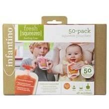 INFANTINO Recharge 50 Gourdes Jetables Infantino Squeeze station 118 ml - Photo n°2