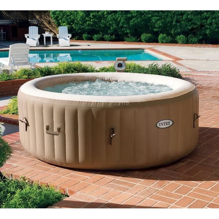 INTEX PURE SPA Spa a bulles rond 4 places gonflable 1,91 x 0,71 m - Photo n°1