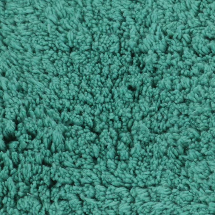 Jeu de tapis de salle de bain 3 pcs Tissu Turquoise - Photo n°2