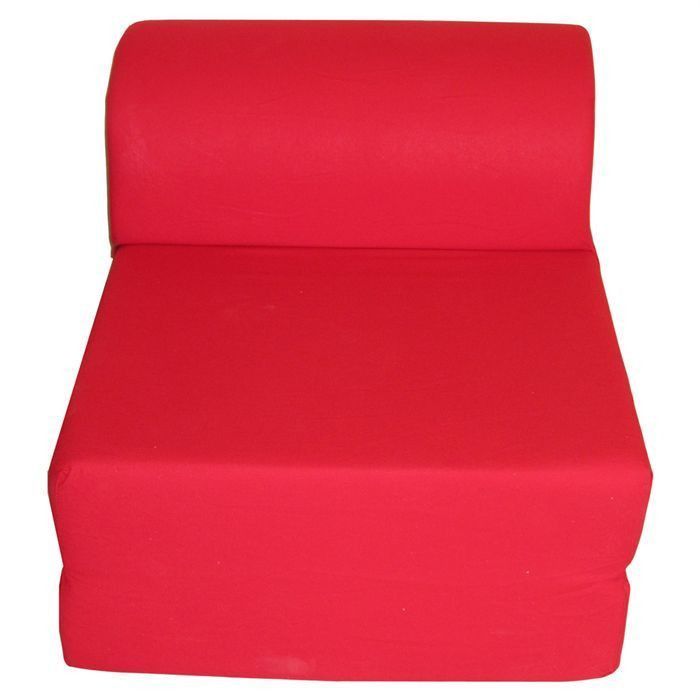 JUNE Chauffeuse 1 place - Tissu rouge - Style contemporain - L 58 x P 75 cm - Photo n°2
