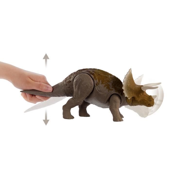 Mattel - JURASSIC WORLD Dino Sonores Triceratops - GJN65 - Figurine  dinosaure - 3 ans et + - Films et séries - Rue du Commerce