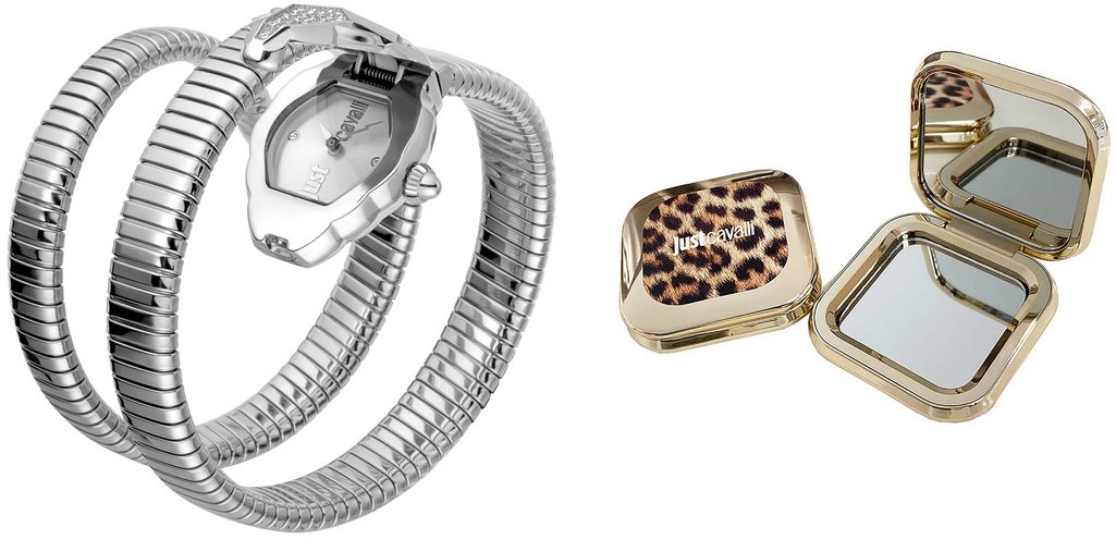 Just Cavalli Time Glam Chic Snake Special Pack + Mirror JC1L073M0015SET - Photo n°1