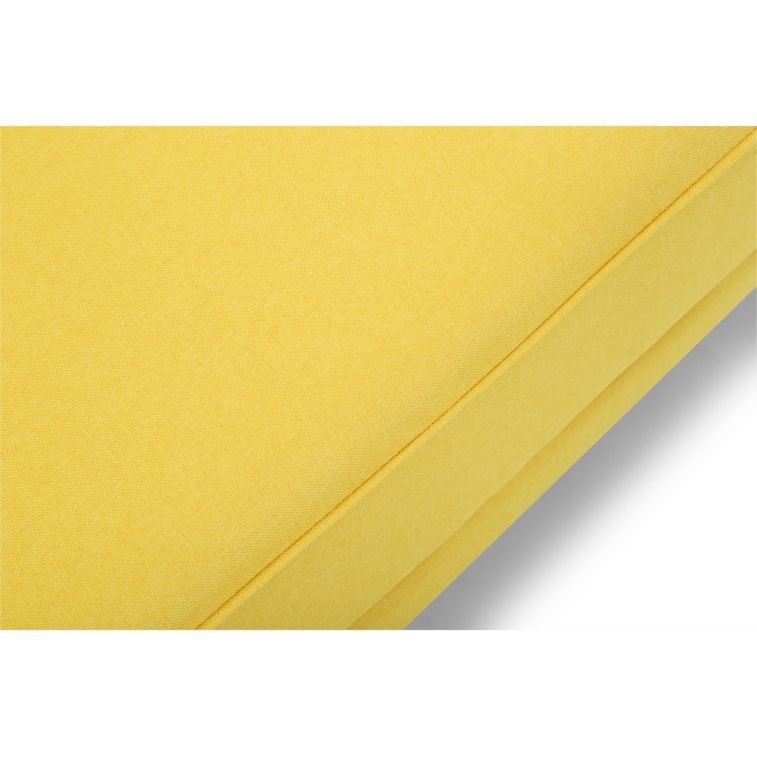 Canapé d'angle scandinave réversible et convertible tissu jaune Nolan 235 cm - Photo n°7